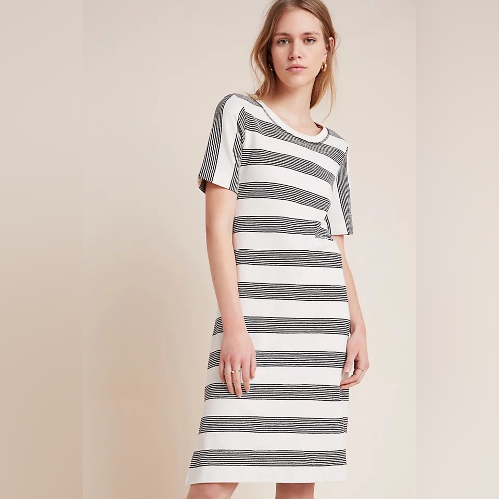Saturday Sunday by Anthropologie Sallie Striped Cotton Midi Dress